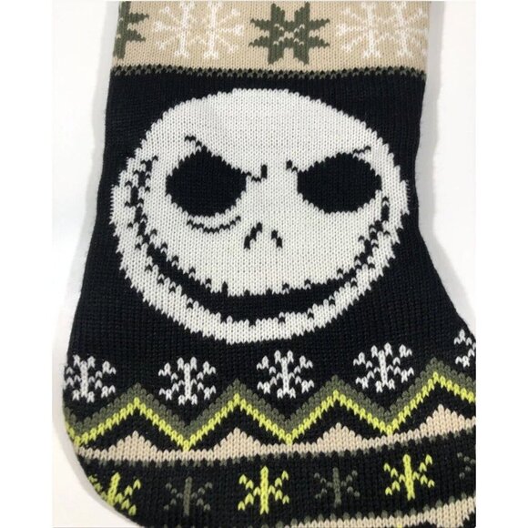 Disney Xmas Stocking The Nightmare Before Christmas Jack Skellington Knit 19’. - Picture 8 of 10